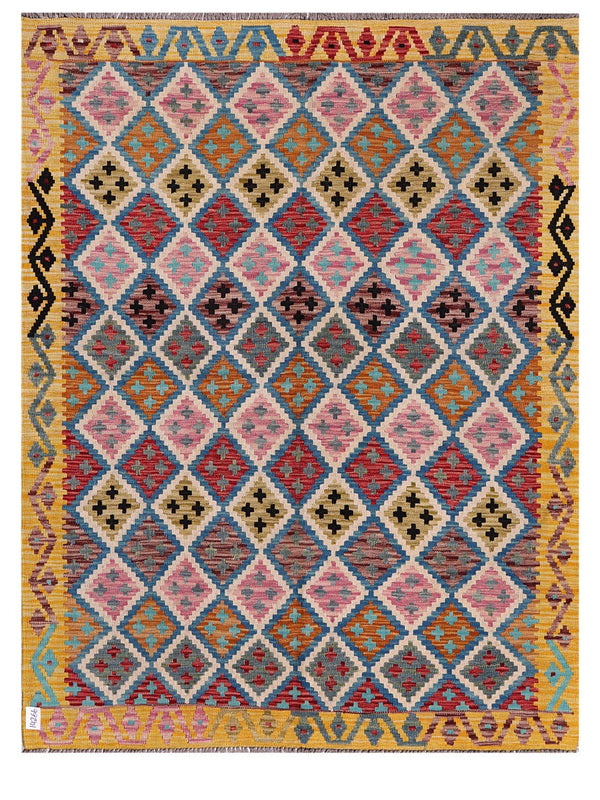 Maimana Afghanistan Kilim Rug - 198 x153 cm
