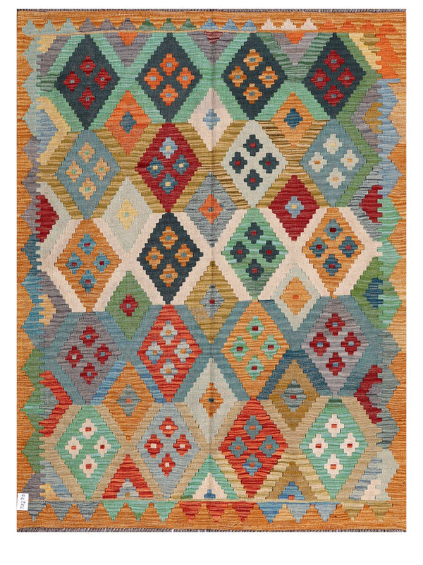 Maimana Afghanistan Kilim Rug - 192 x147 cm
