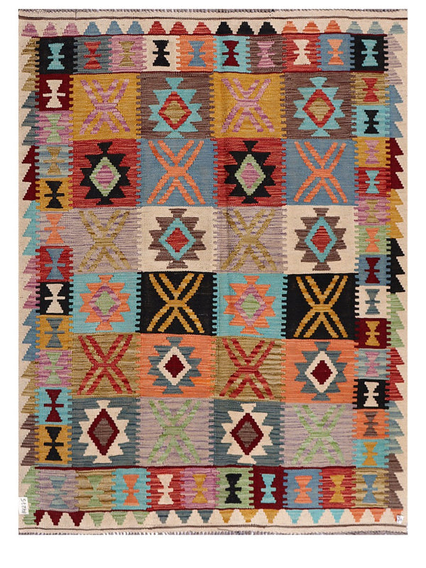 Maimana Afghanistan Kilim Rug - 197 x151 cm