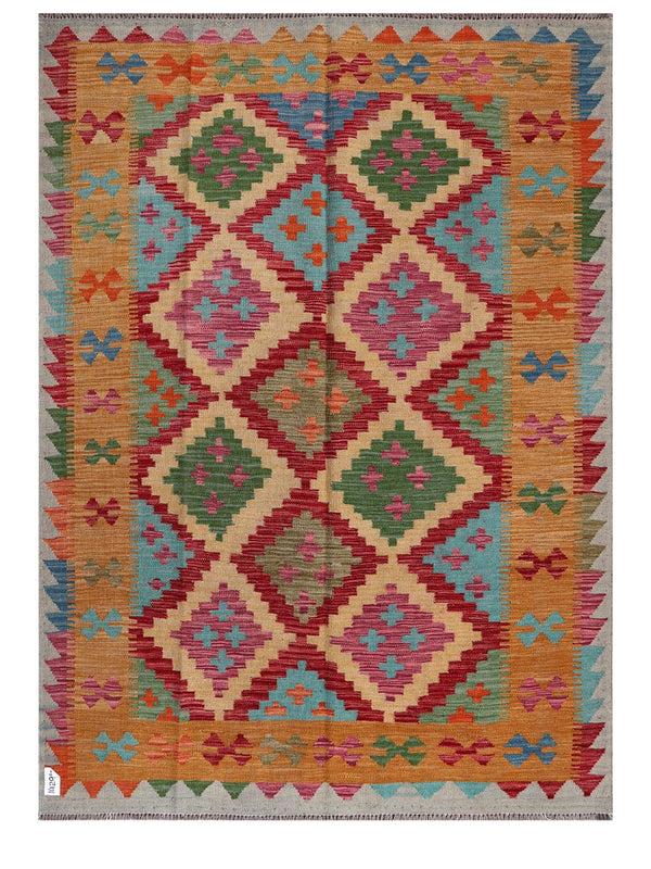 Maimana Afghanistan Kilim Rug - 200 x146 cm
