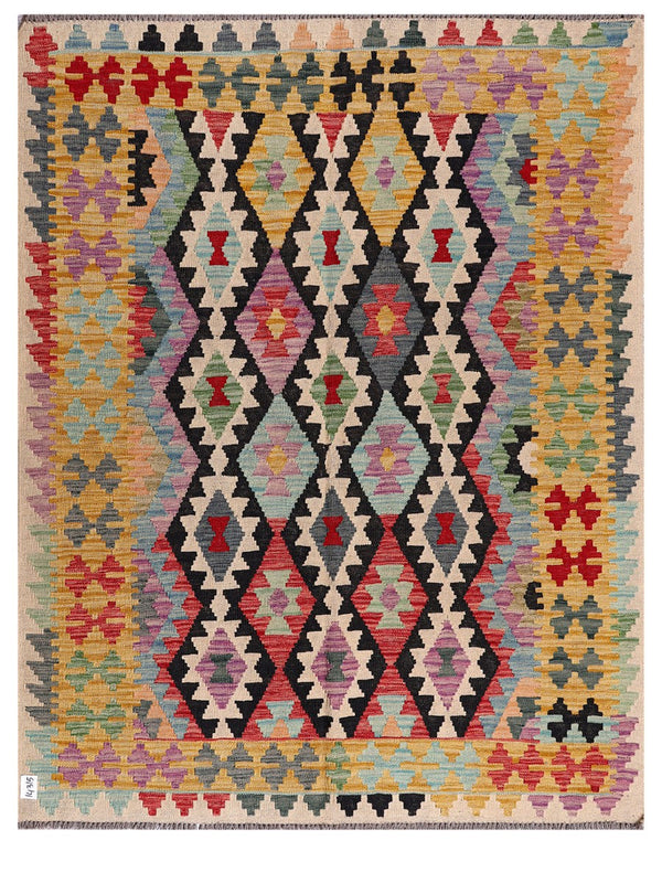 Maimana Afghanistan Kilim Rug - 196 x156 cm