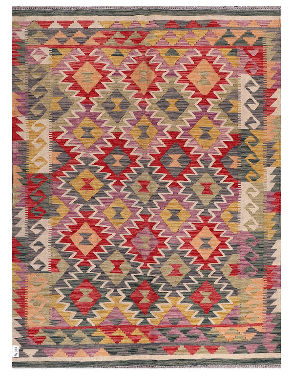 Maimana Afghanistan Kilim Rug - 202 x154 cm