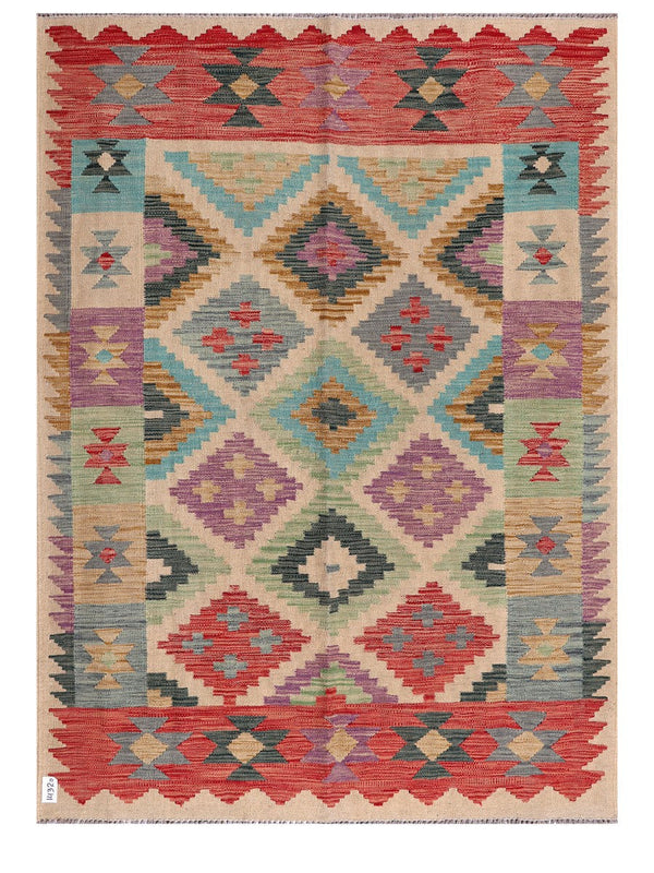 Maimana Afghanistan Kilim Rug - 204 x150 cm