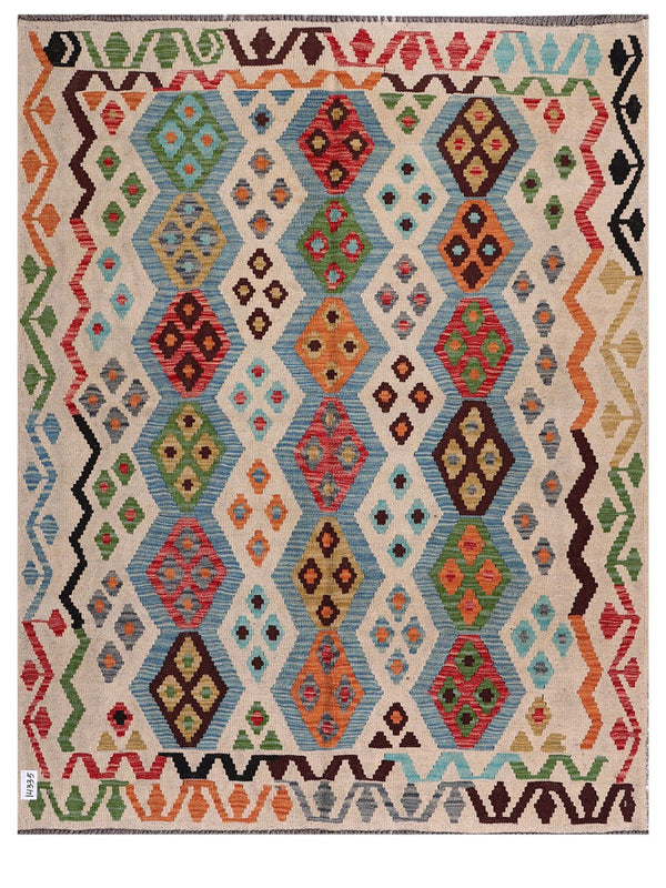 Maimana Afghanistan Kilim Rug - 198 x157 cm