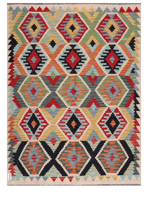 Maimana Afghanistan Kilim Rug - 197 x149 cm