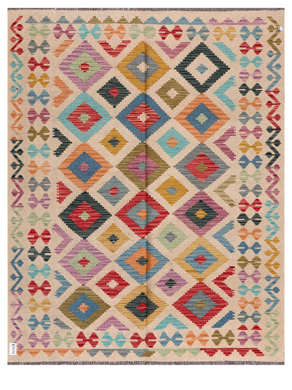 Maimana Afghanistan Kilim Rug - 193 x154 cm