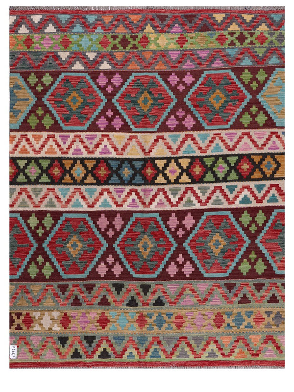 Maimana Afghanistan Kilim Rug - 191 x149 cm