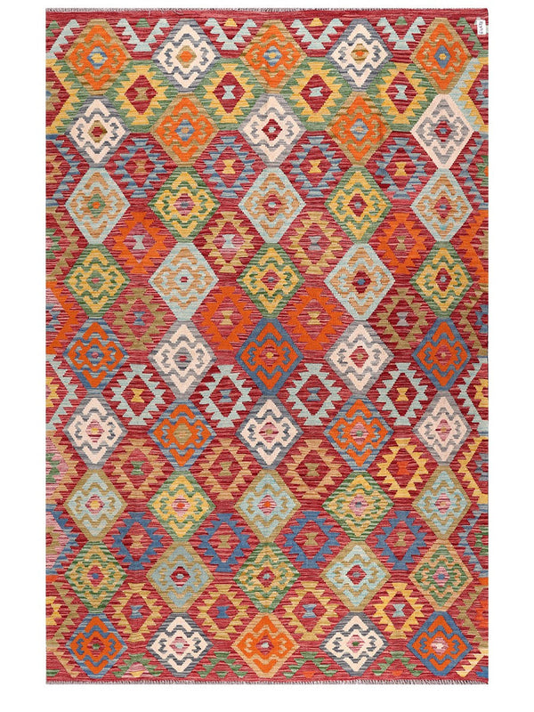Maimana Afghanistan Kilim Rug - 305 x203 cm