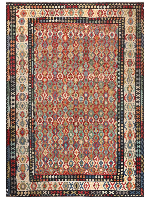 Maimana Afghanistan Kilim Rug - 595 x426 cm