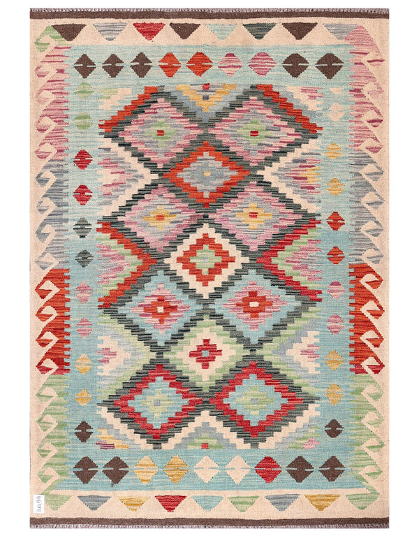 Maimana Afghanistan Kilim Rug - 183 x130 cm
