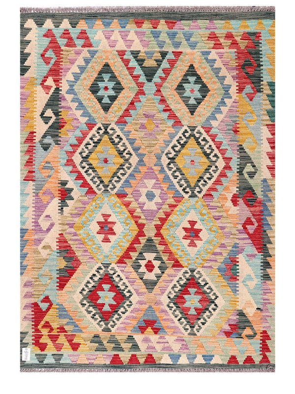 Maimana Afghanistan Kilim Rug - 178 x127 cm