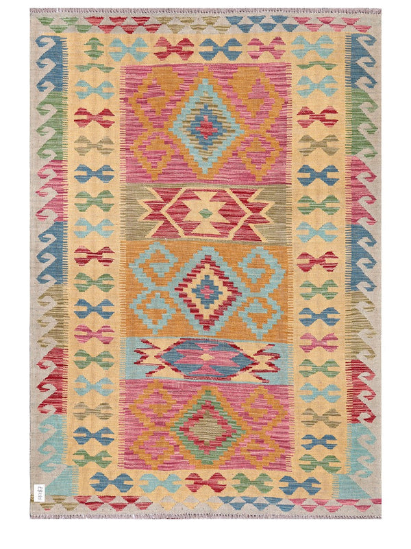 Maimana Afghanistan Kilim Rug - 182 x129 cm