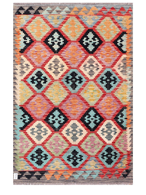 Maimana Afghanistan Kilim Rug - 185 x125 cm