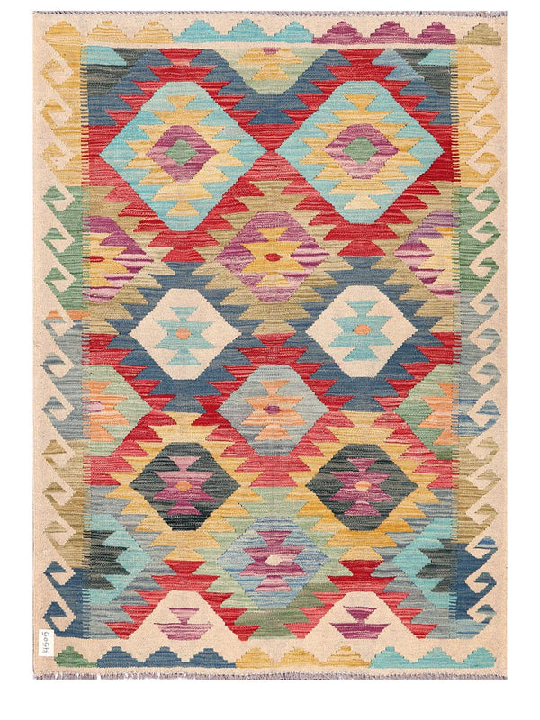 Maimana Afghanistan Kilim Rug - 174 x127 cm