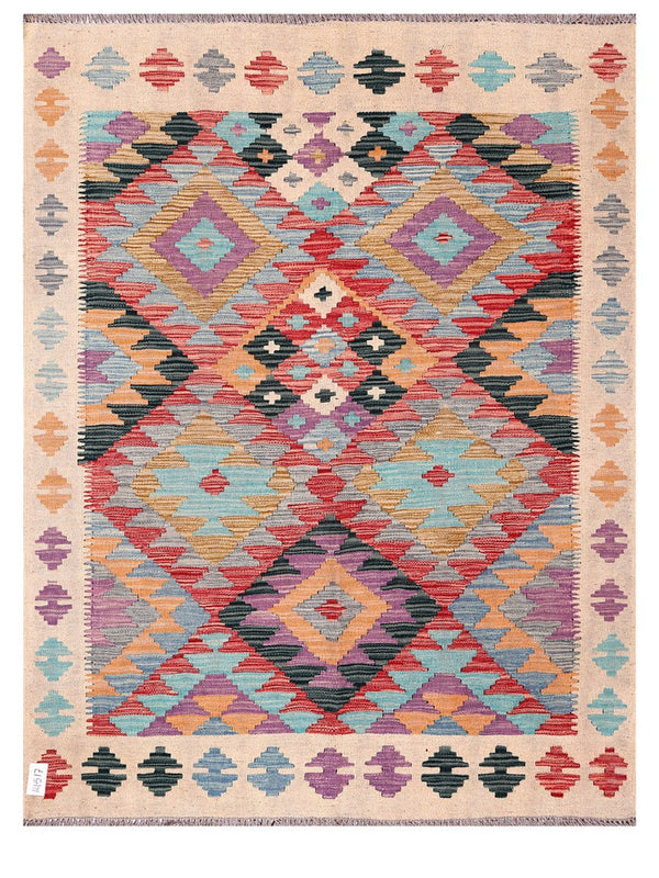Maimana Afghanistan Kilim Rug - 170 x132 cm