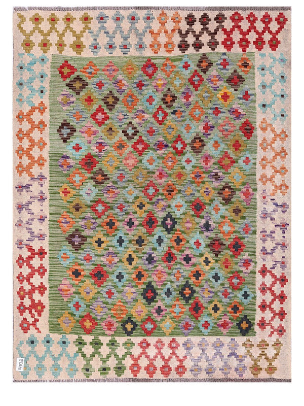Maimana Afghanistan Kilim Rug - 178 x136 cm