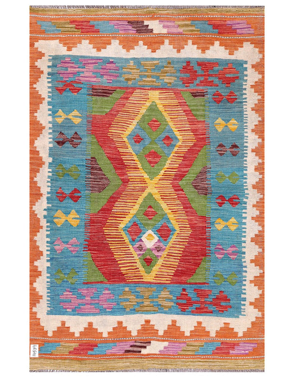Maimana Afghanistan Kilim Rug - 179 x118 cm
