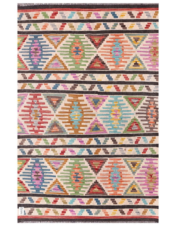 Maimana Afghanistan Kilim Rug - 183 x121 cm