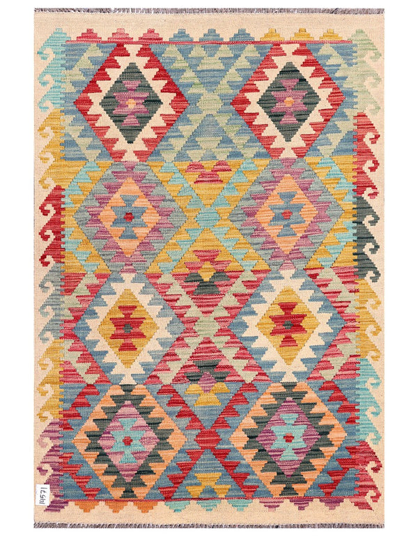 Maimana Afghanistan Kilim Rug - 152 x106 cm