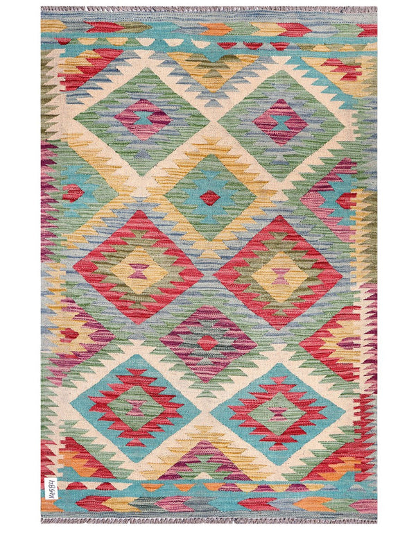 Maimana Afghanistan Kilim Rug - 147 x99 cm