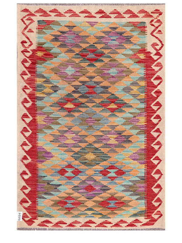 Maimana Afghanistan Kilim Rug - 157 x106 cm