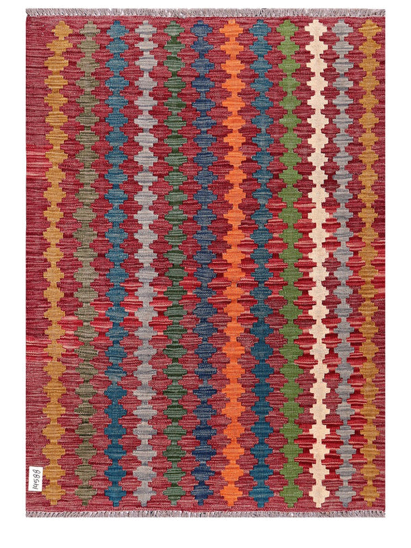 Maimana Afghanistan Kilim Rug - 145 x106 cm