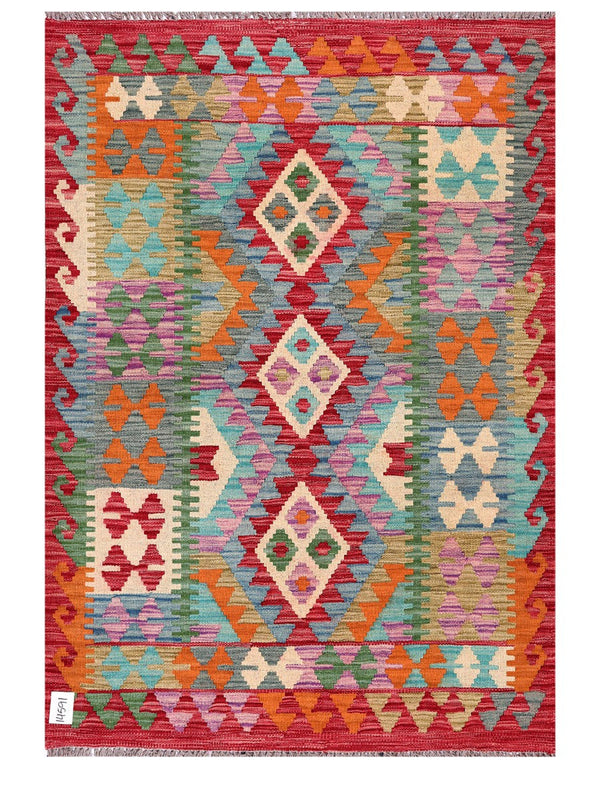 Maimana Afghanistan Kilim Rug - 154 x109 cm