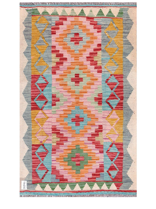 Maimana Afghanistan Kilim Rug - 154 x96 cm