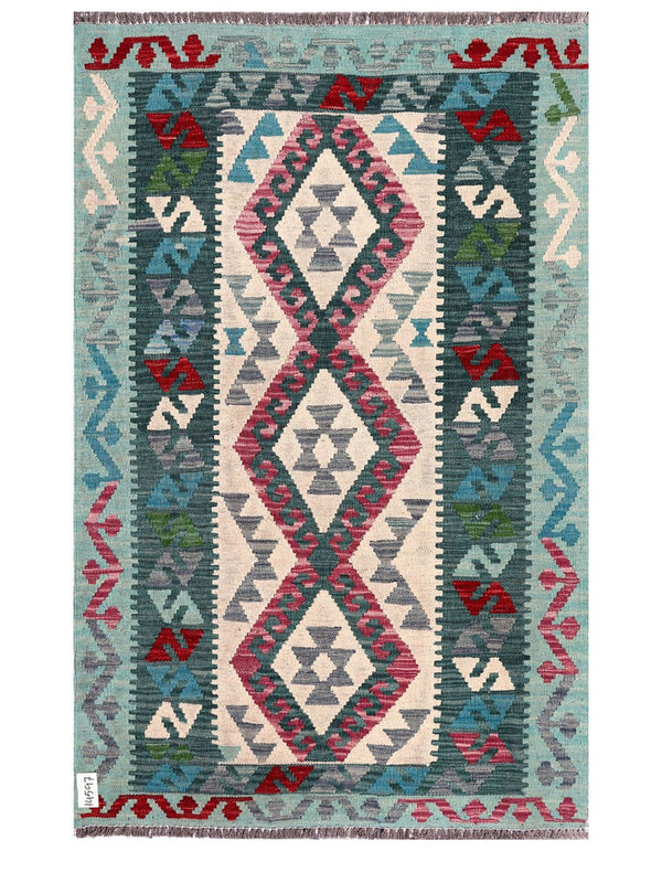 Maimana Afghanistan Kilim Rug - 162 x104 cm