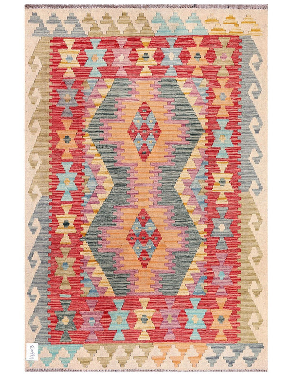 Maimana Afghanistan Kilim Rug - 149 x102 cm