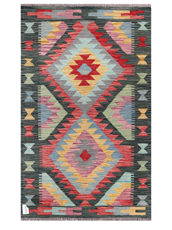 Maimana Afghanistan Kilim Rug - 154 x96 cm