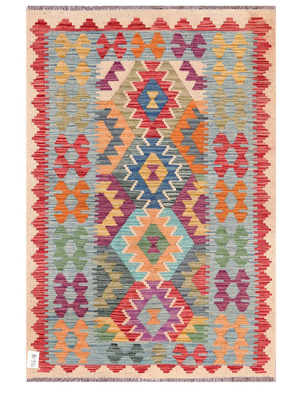 Maimana Afghanistan Kilim Rug - 153 x105 cm