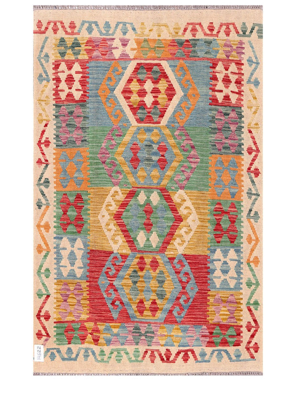 Maimana Afghanistan Kilim Rug - 156 x100 cm