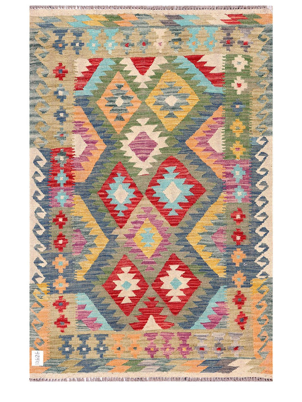 Maimana Afghanistan Kilim Rug - 156 x104 cm
