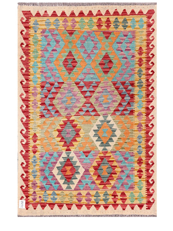 Maimana Afghanistan Kilim Rug - 155 x104 cm