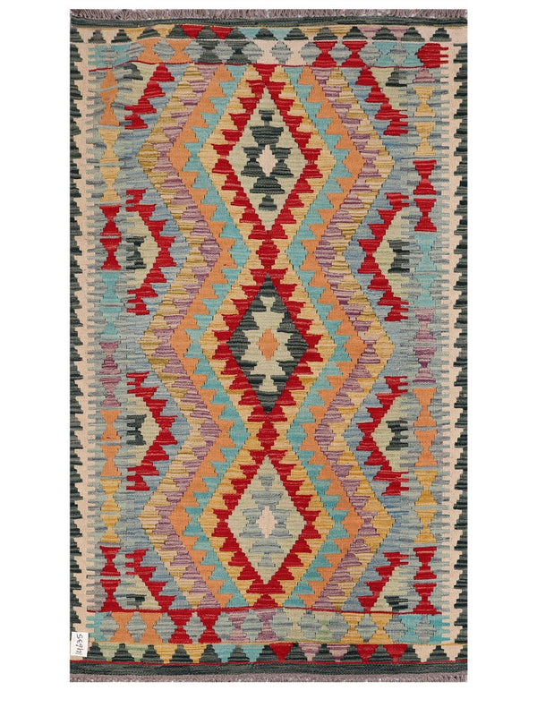 Maimana Afghanistan Kilim Rug - 171 x104 cm