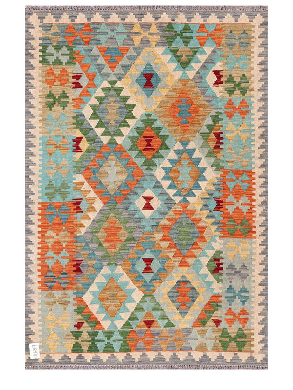 Maimana Afghanistan Kilim Rug - 154 x106 cm