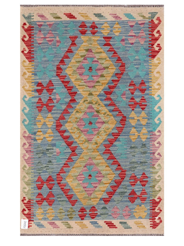 Maimana Afghanistan Kilim Rug - 152 x98 cm