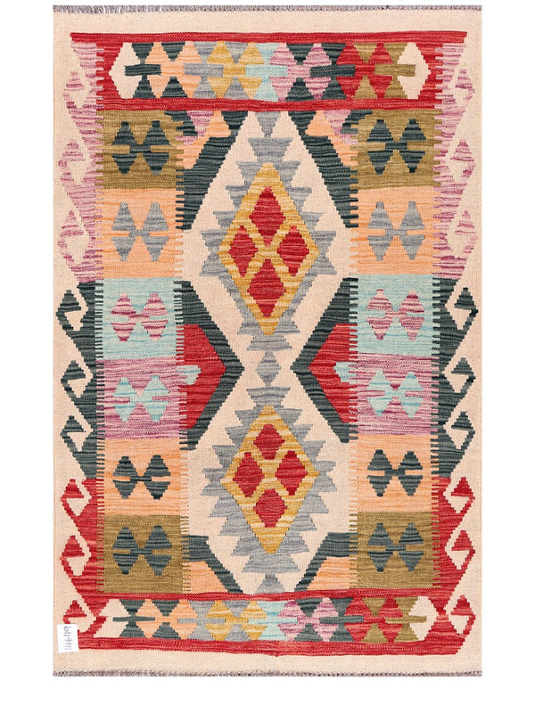 Maimana Afghanistan Kilim Rug - 150 x101 cm