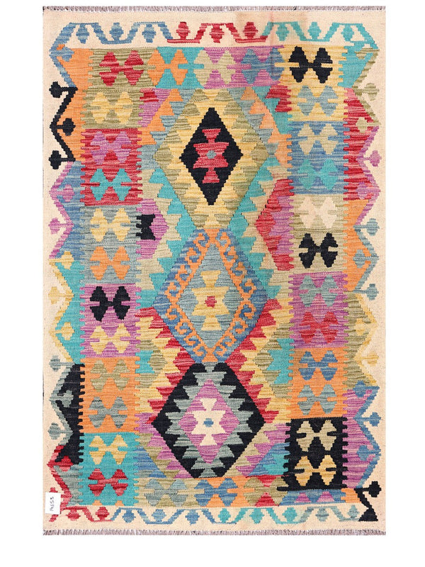 Maimana Afghanistan Kilim Rug - 160 x107 cm