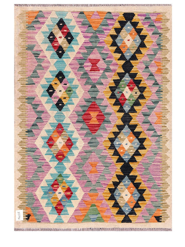 Maimana Afghanistan Kilim Rug - 143 x103 cm
