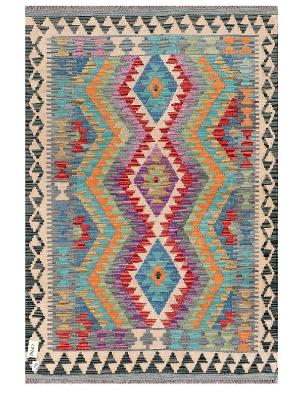 Maimana Afghanistan Kilim Rug - 158 x106 cm