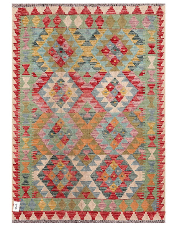 Maimana Afghanistan Kilim Rug - 147 x103 cm