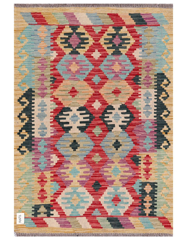 Maimana Afghanistan Kilim Rug - 149 x102 cm