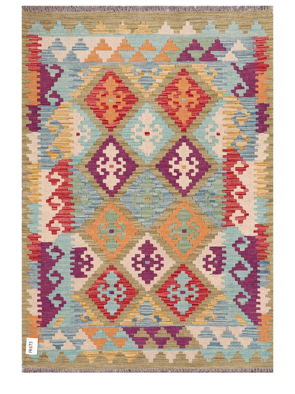 Maimana Afghanistan Kilim Rug - 150 x103 cm