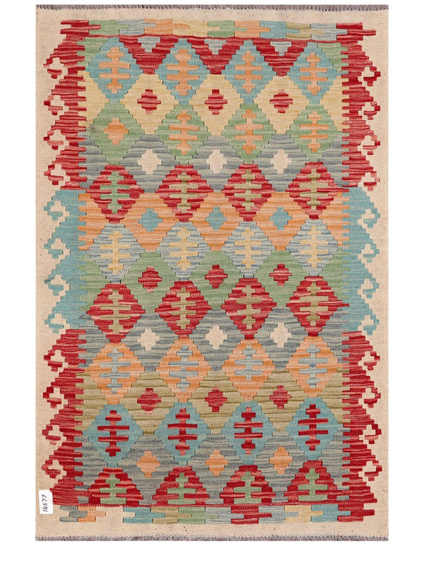 Maimana Afghanistan Kilim Rug - 147 x100 cm