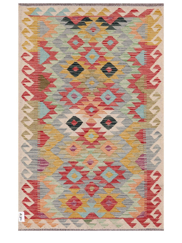 Maimana Afghanistan Kilim Rug - 151 x100 cm