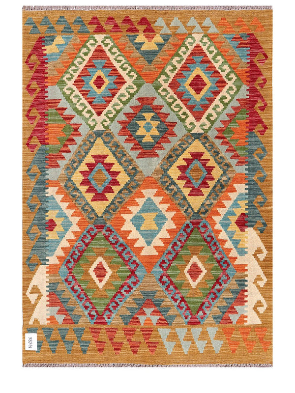 Maimana Afghanistan Kilim Rug - 141 x101 cm