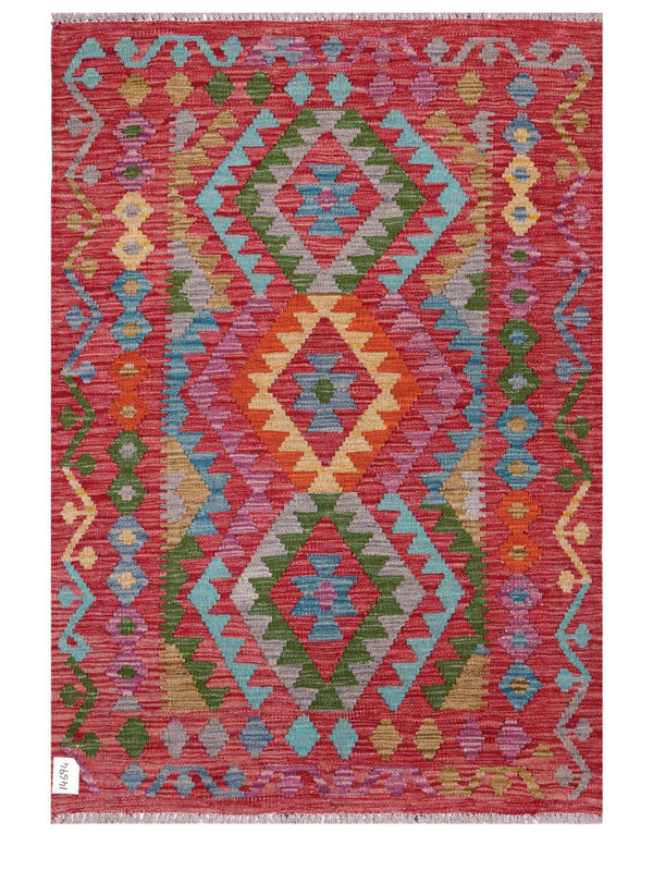 Maimana Afghanistan Kilim Rug - 145 x102 cm