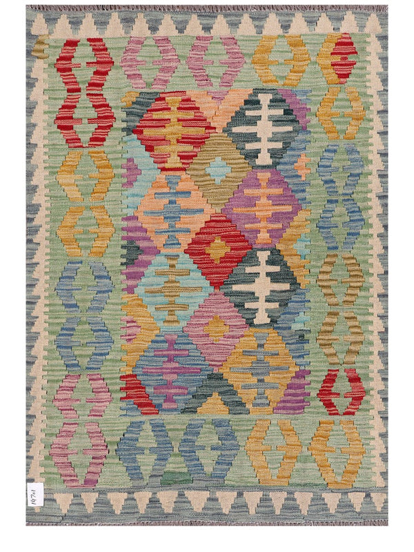 Maimana Afghanistan Kilim Rug - 146 x105 cm